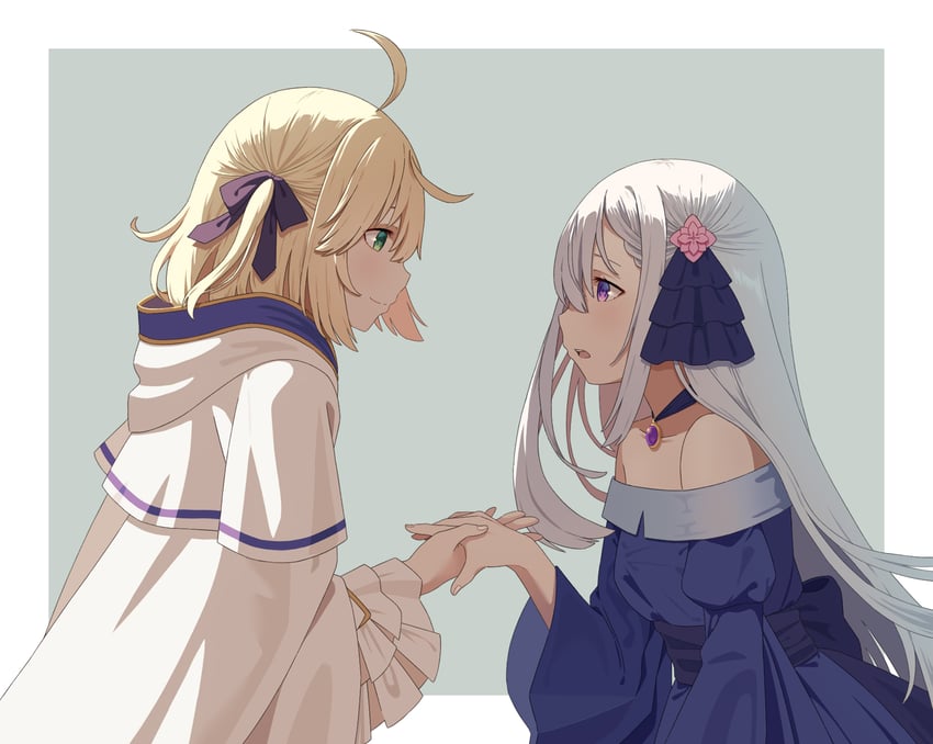 anisphia wynn palettia and euphyllia magenta (tensei oujo to tensai reijou no mahou kakumei) drawn by tonht