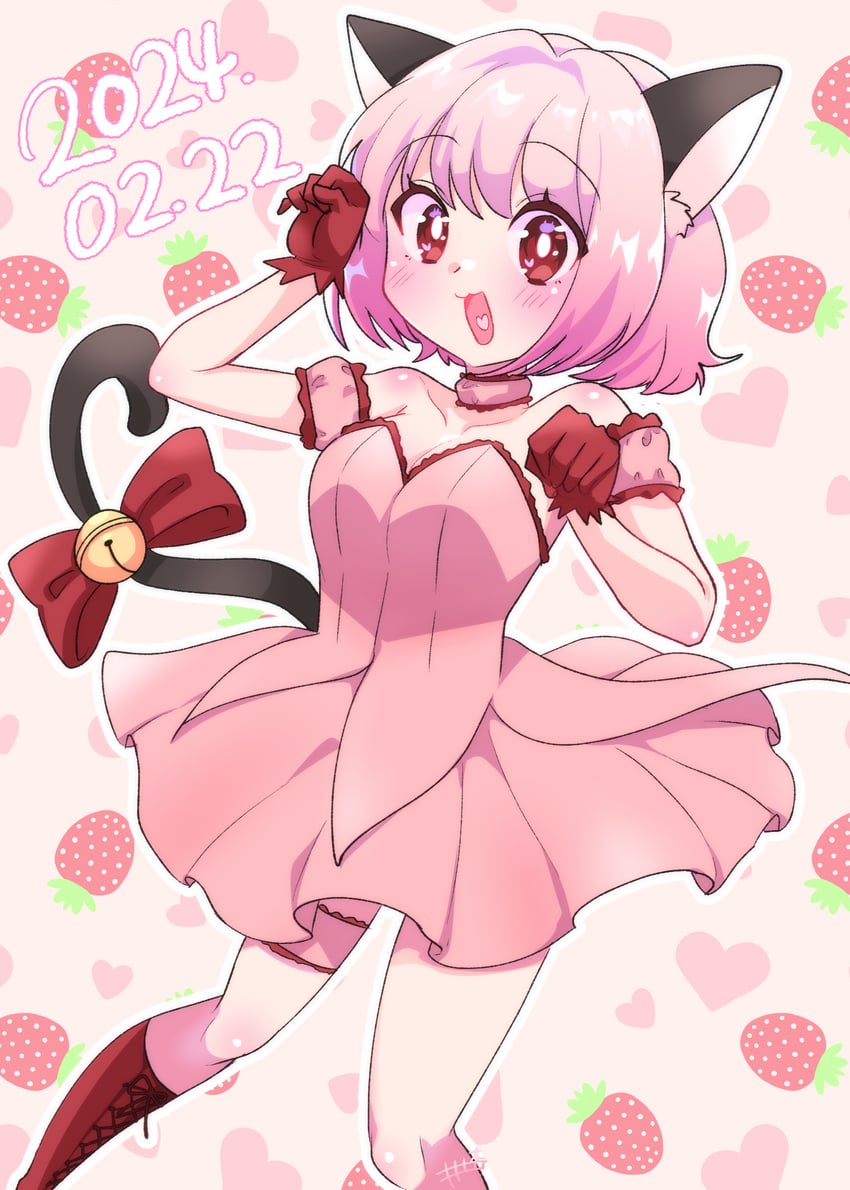 momomiya ichigo and mew ichigo (tokyo mew mew) drawn by an_in