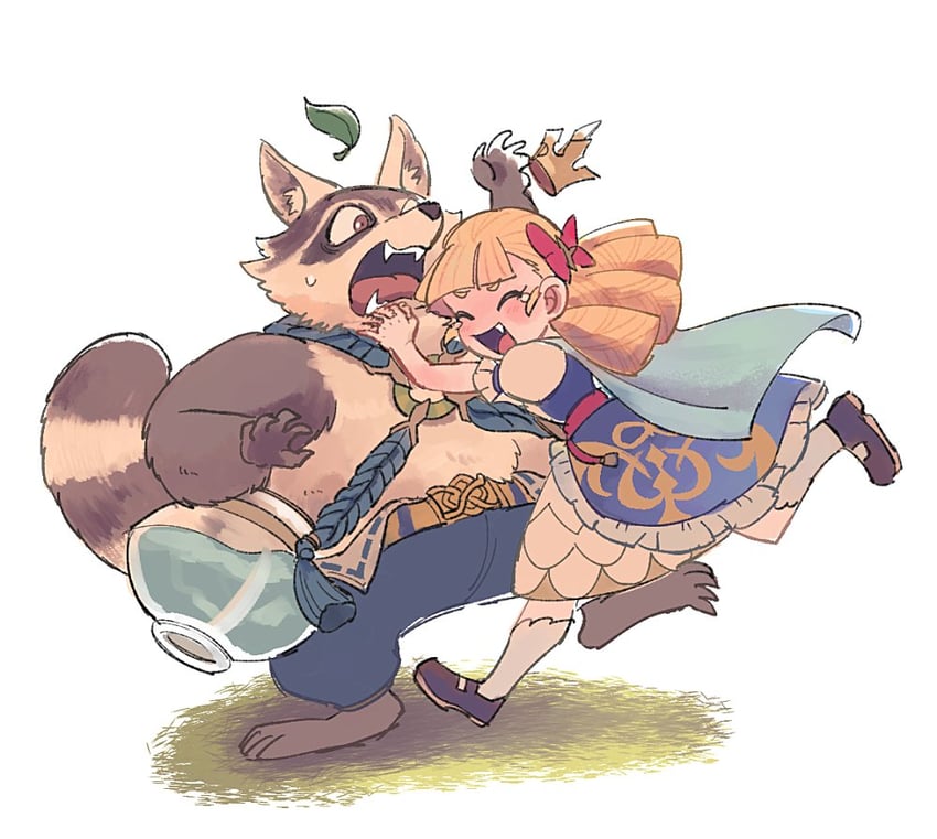 raku and peggy (afk and 1 more) drawn by kk_buc