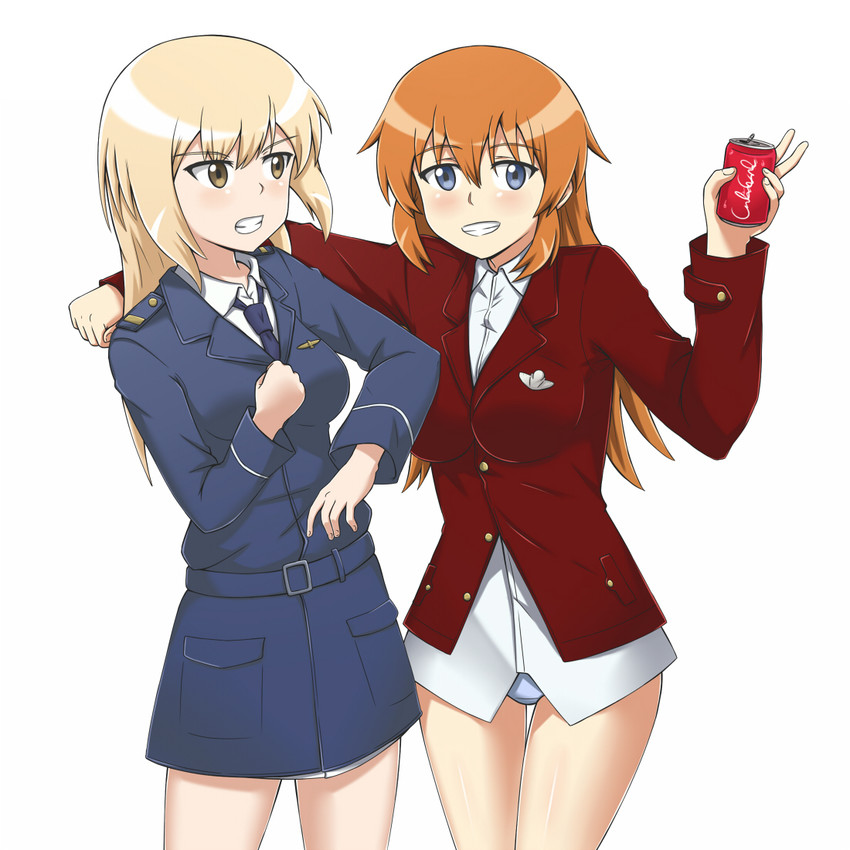 charlotte e. yeager and marian e. carl (world witches series and 2 more) drawn by nomad_(mjauharazhar)