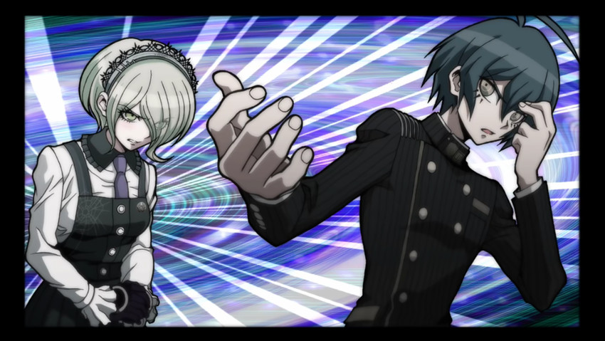 saihara shuichi and tojo kirumi (danganronpa and 1 more) drawn by shimizu_masaharu