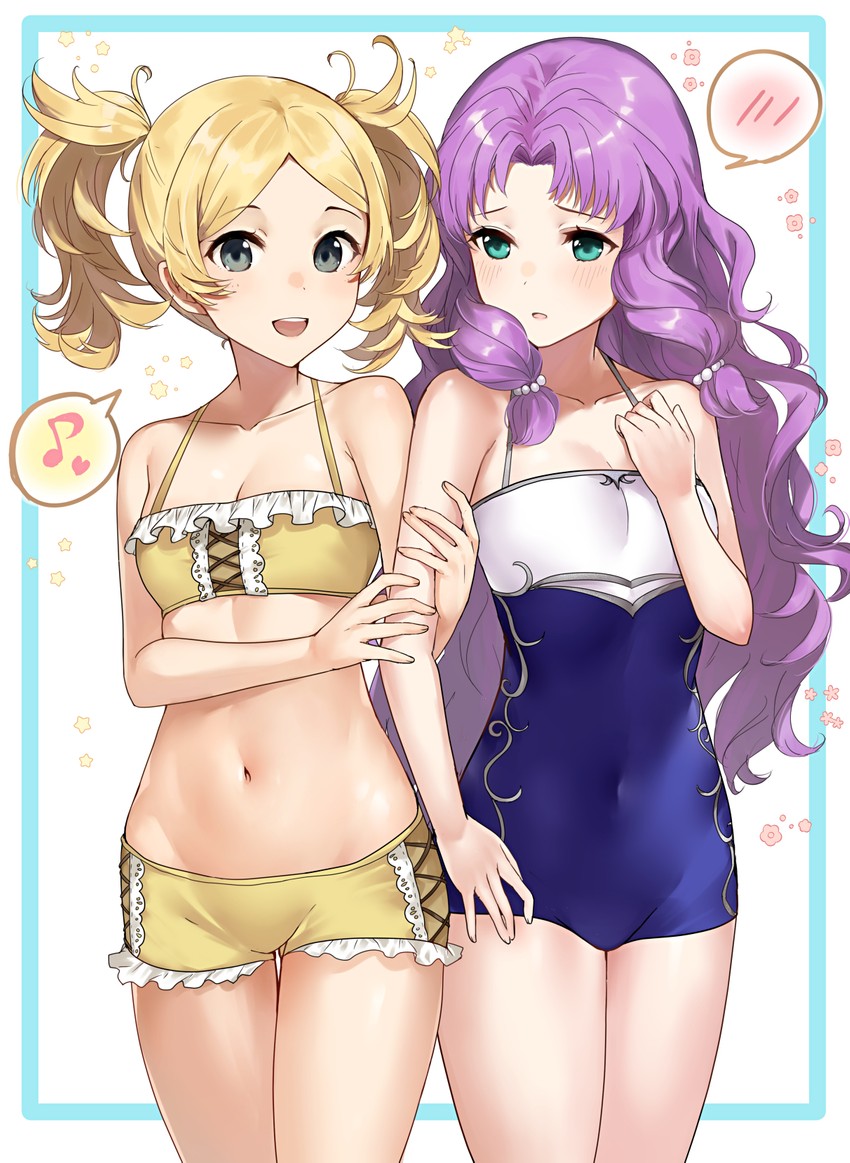 lissa and florina (fire emblem and 2 more) drawn by haru_(nakajou-28)