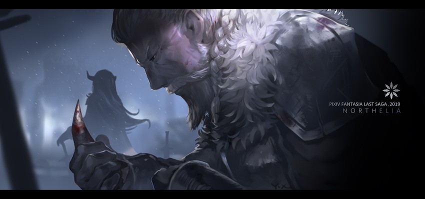 zera the hornless empress and aiden the holy sword (pixiv fantasia and 1 more) drawn by yuushoku