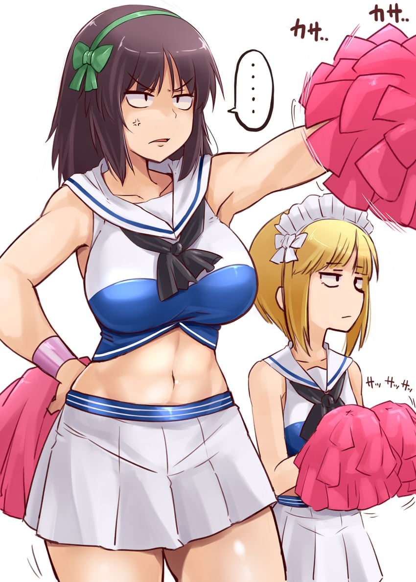 cutlass and murakami (girls und panzer) drawn by kitayama_miuki