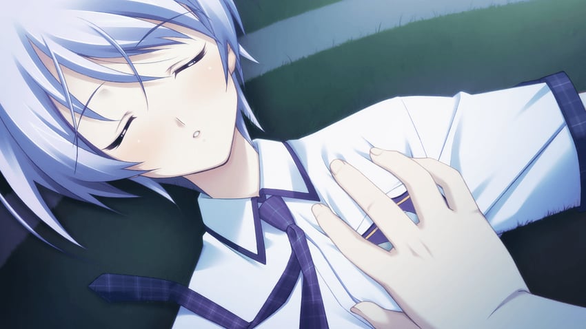 nishijou takumi and kishimoto ayase (chaos;head and 1 more) drawn by matsuo_yukihiro
