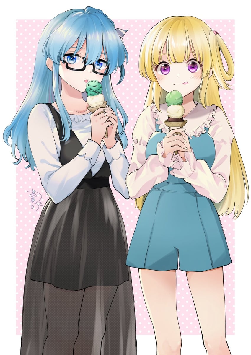 maruyama akane and fujima sakura (22/7) drawn by kasai_nao