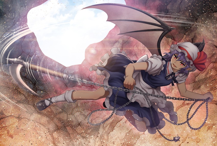 remilia scarlet and izayoi sakuya (touhou) drawn by chiaki_rakutarou