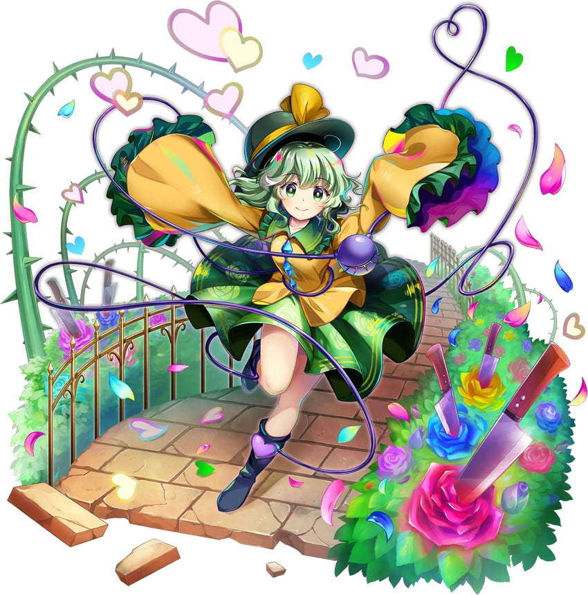 komeiji koishi (touhou and 1 more) drawn by rotte_(1109)
