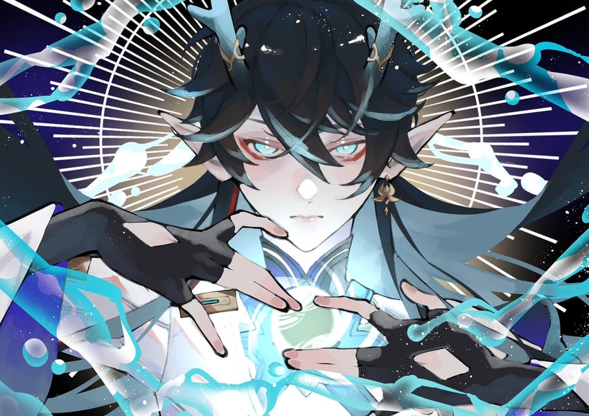 dan heng (honkai and 1 more) drawn by koooootaaaaaaa3