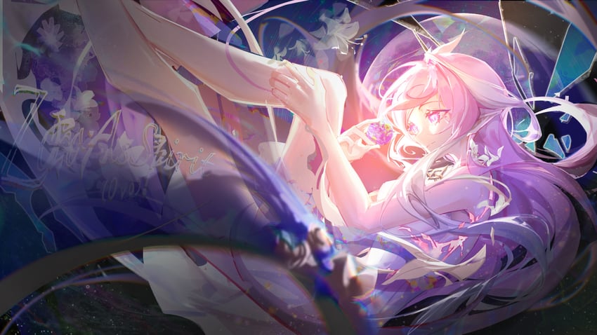 elysia (honkai and 1 more) drawn by zeroas54653