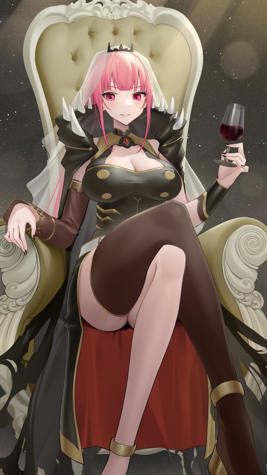 mori calliope (hololive and 1 more) drawn by somebody_(leiking00)