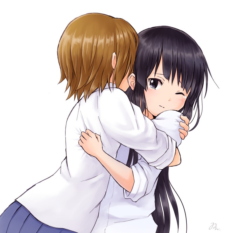 akiyama mio and tainaka ritsu (k-on!) drawn by een941