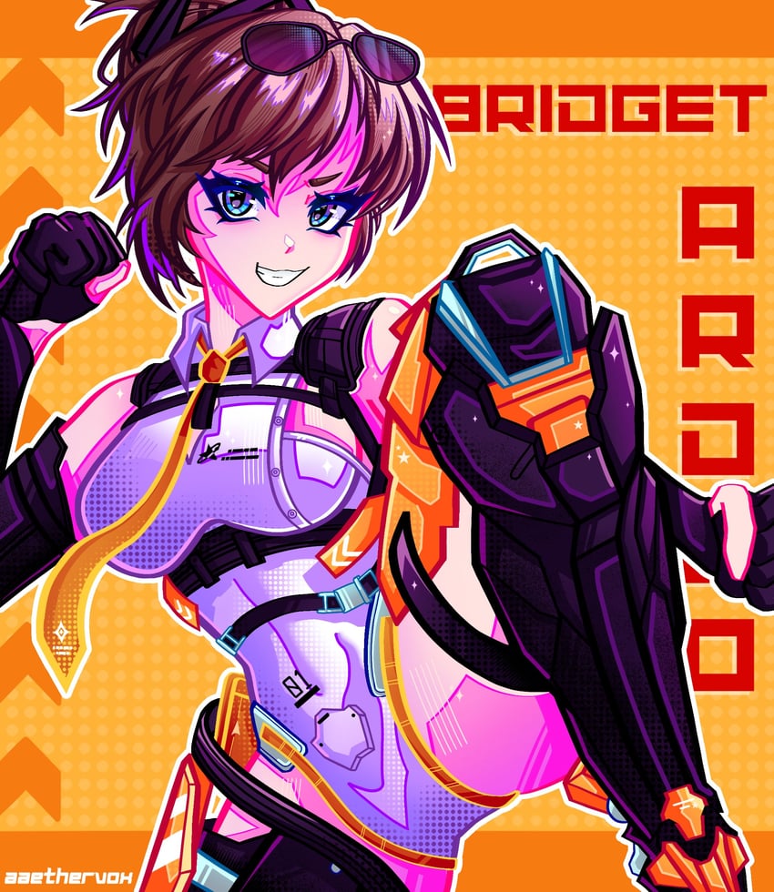 bridget and bridget: ardeo (punishing: gray raven) drawn by aaethervox