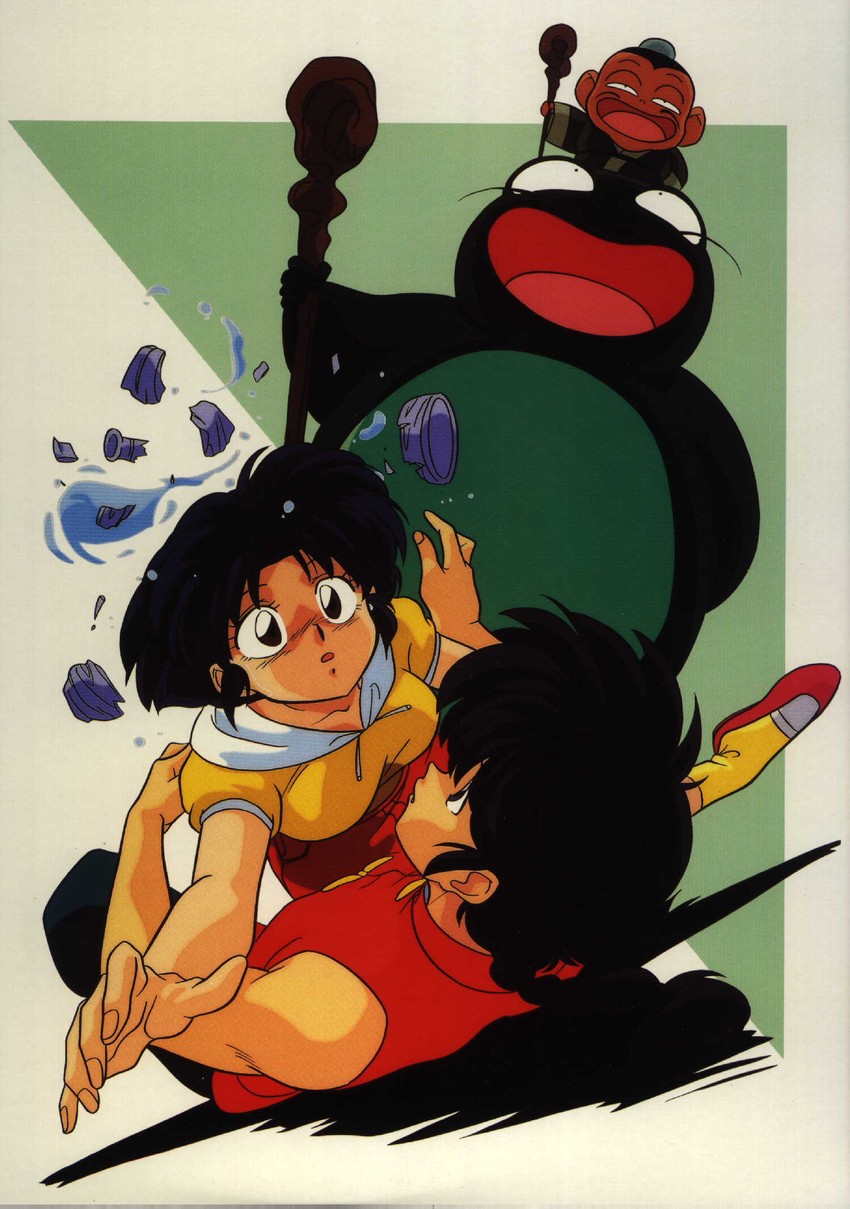 tendou akane and saotome ranma (ranma 1/2) drawn by nakajima_atsuko