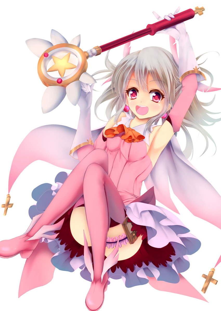 illyasviel von einzbern, prisma illya, and magical ruby (fate and 1 more) drawn by konkito