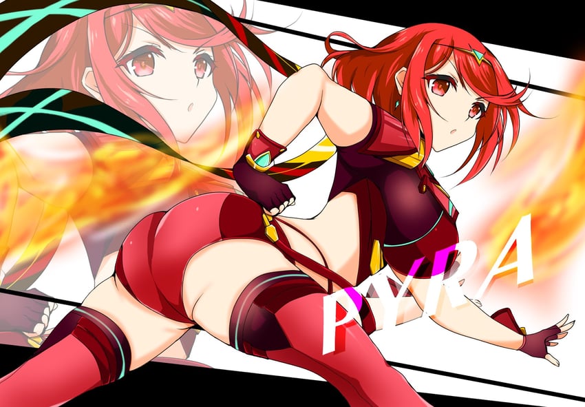pyra (xenoblade chronicles and 1 more) drawn by ayasato_karen