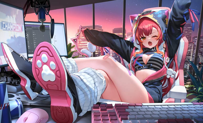 nekota tsuna (vspo! and 3 more) drawn by izumi_sai