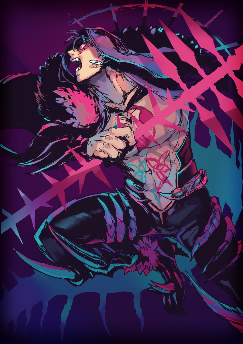 cu chulainn and cu chulainn alter (fate and 1 more) drawn by shibanui
