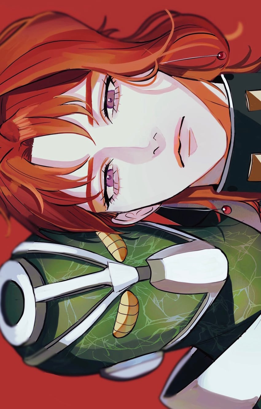 kakyoin noriaki and hierophant green (jojo no kimyou na bouken and 1 more) drawn by 486_pi