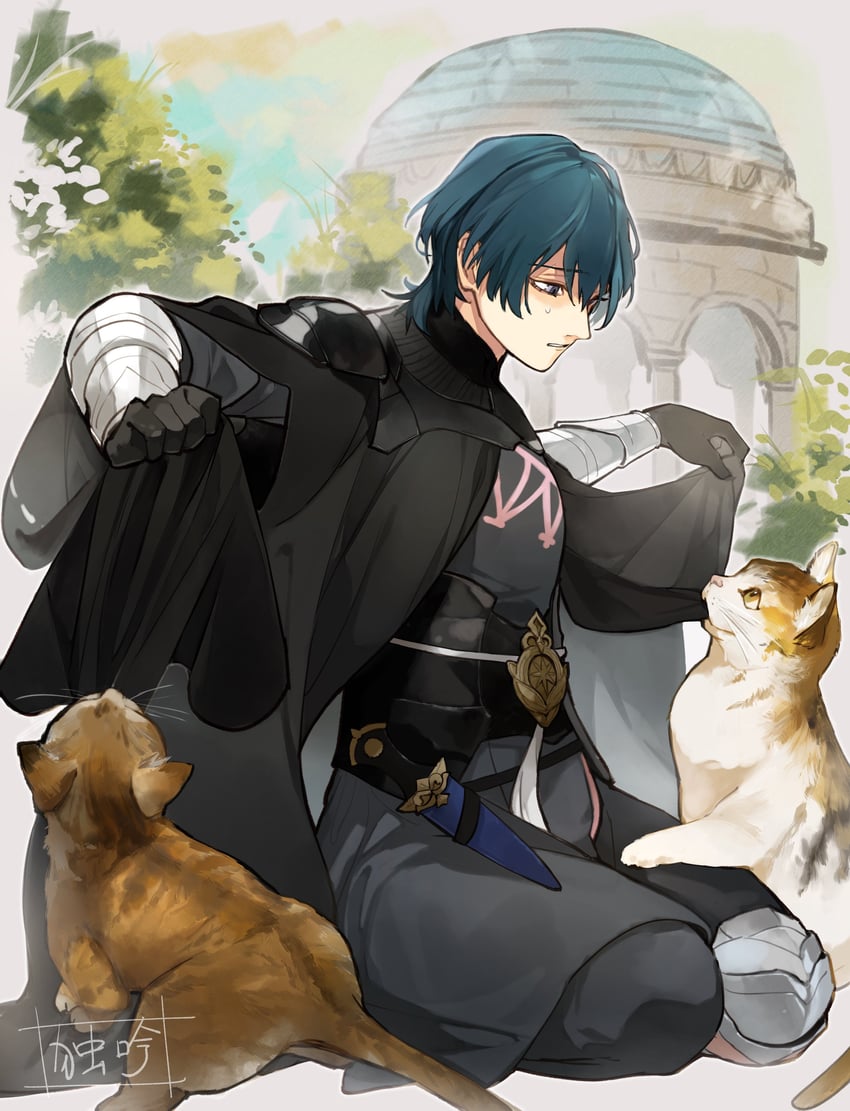 male byleth (fire emblem and 1 more) drawn by doku_gin1126