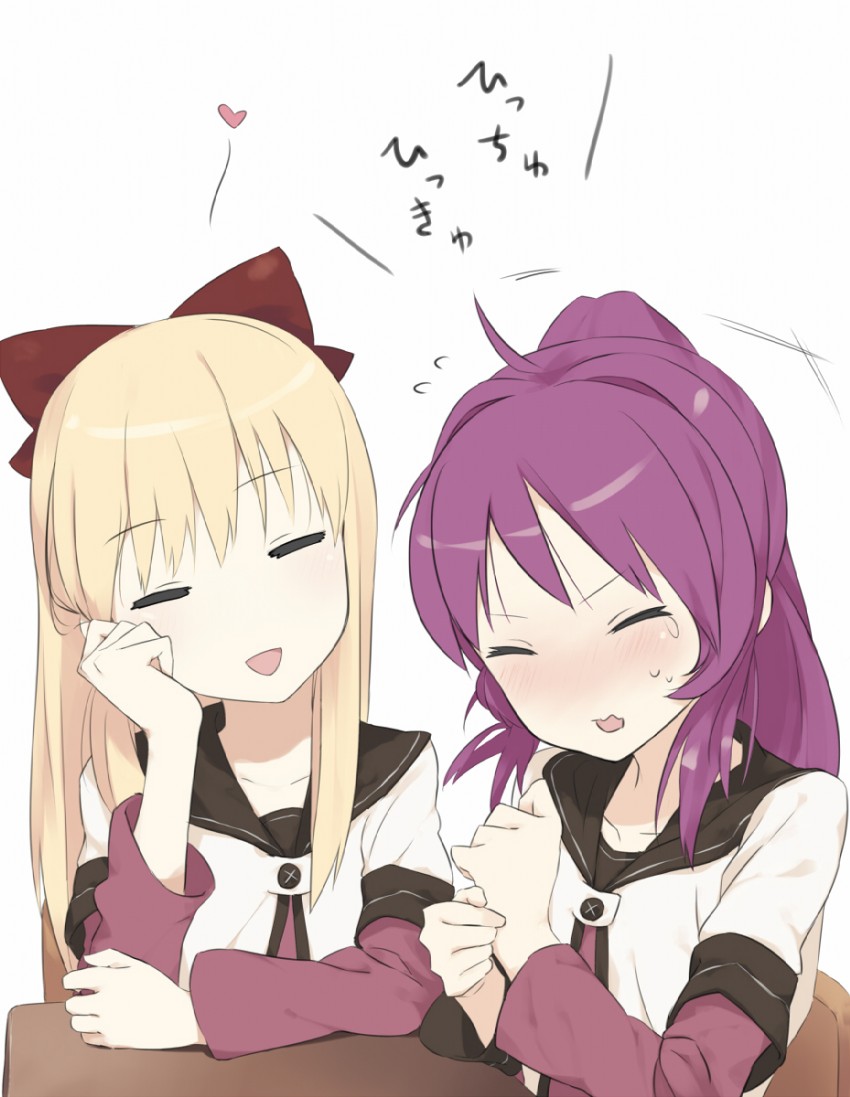 toshinou kyouko and sugiura ayano (yuruyuri) drawn by nakamura_(marakimi)