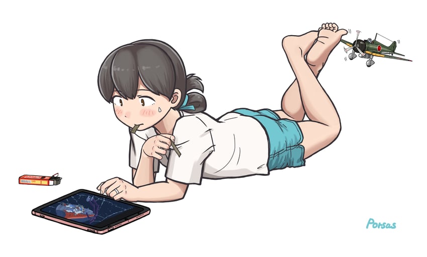 kasuga maru, gquuuuuux, and kikeroga (kantai collection and 2 more) drawn by porusasu