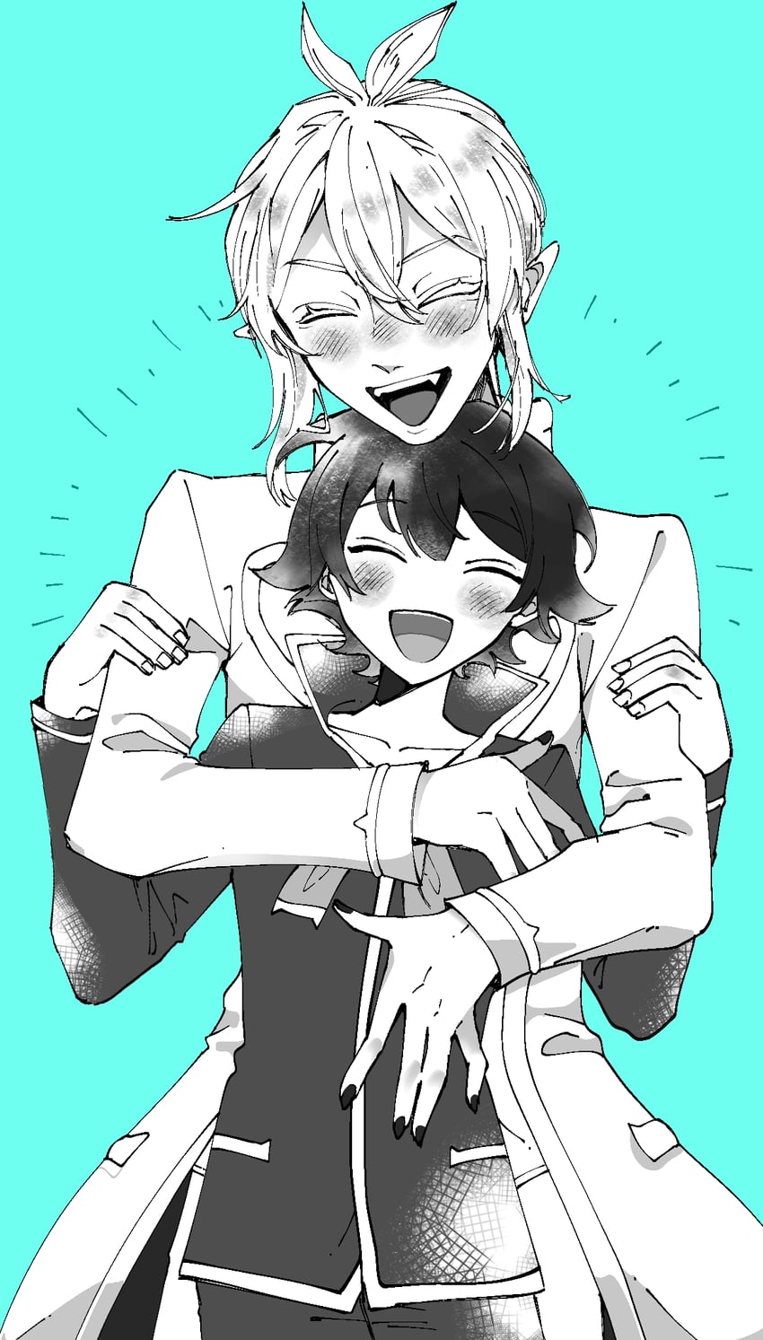 suzuki iruma and asmodeus alice (mairimashita! iruma-kun) drawn by mim_6q