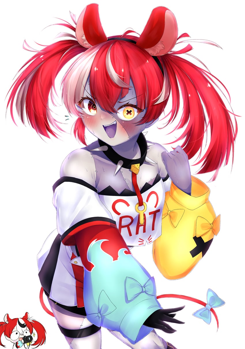 hakos baelz and kureiji ollie (hololive and 2 more) drawn by kghazir