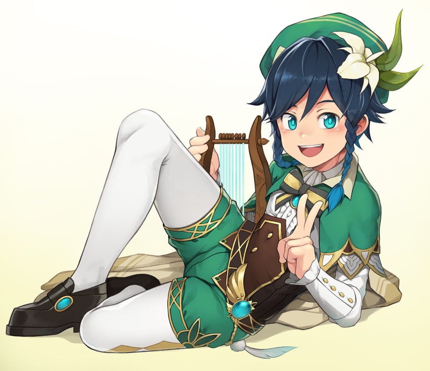 venti (genshin impact) drawn by daikung