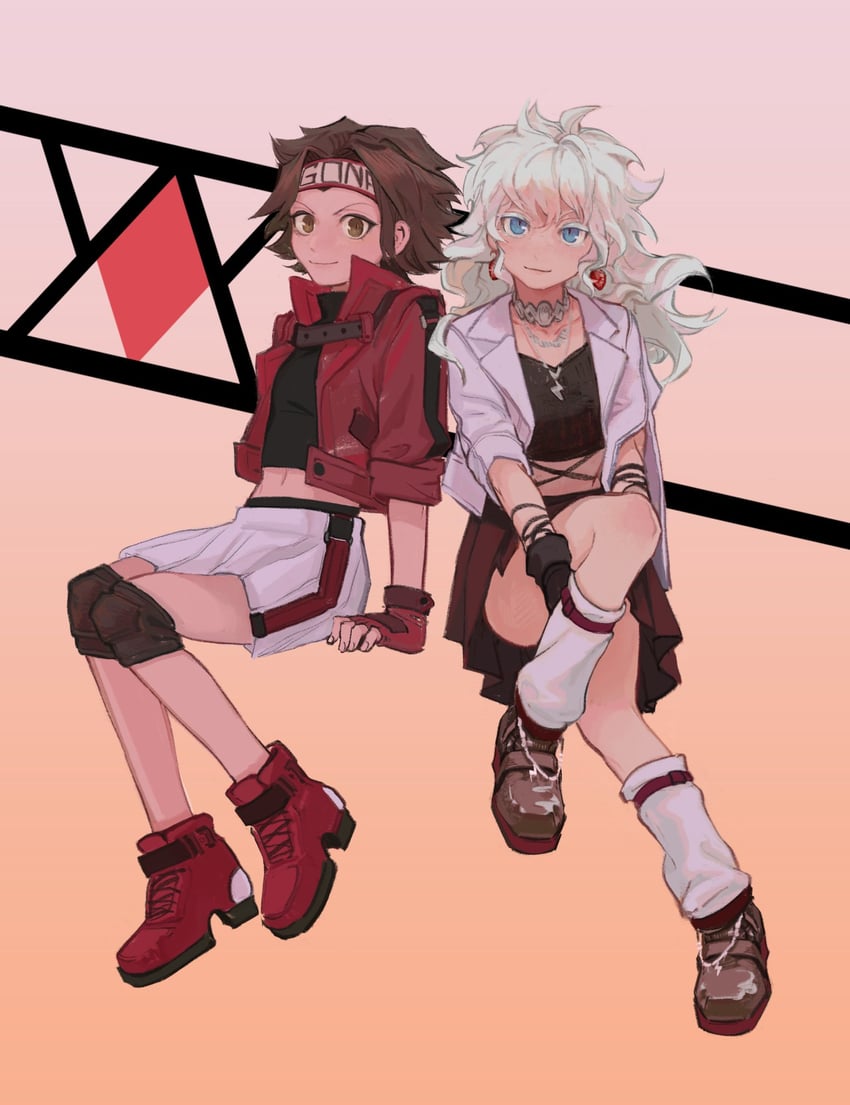 killua zoldyck and gon freecss (hunter x hunter) drawn by ik18166181ik