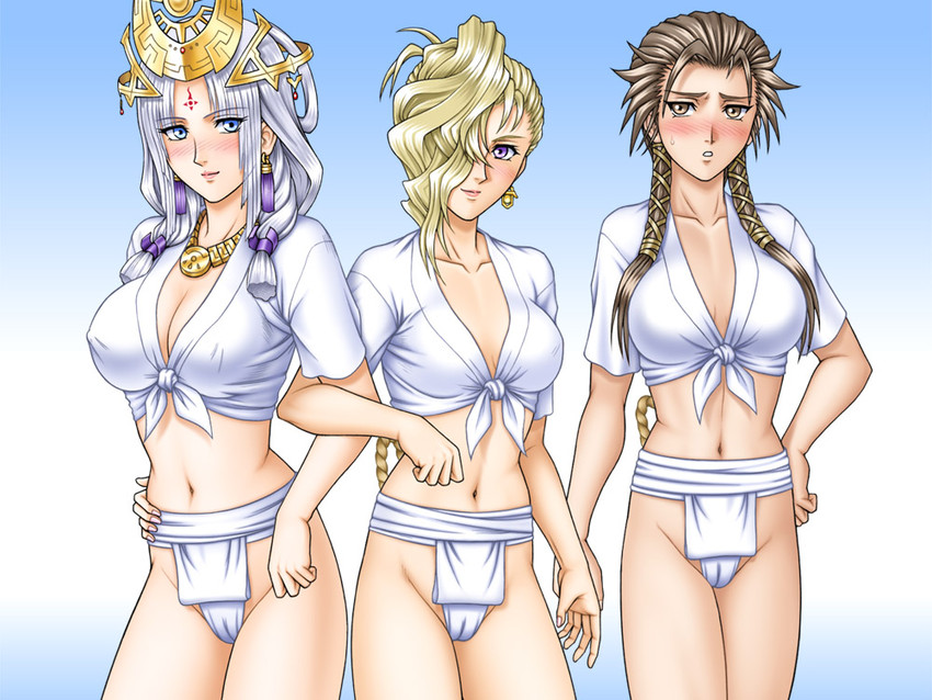 sialeeds falenas, arshtat falenas, and bernadette egan (gensou suikoden and 1 more) drawn by kitamura_(bamboo)