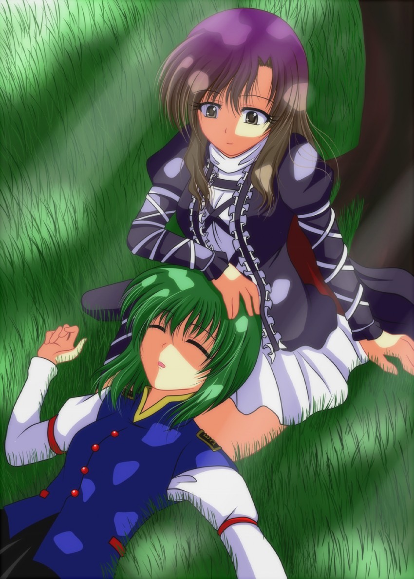 hijiri byakuren and shiki eiki (touhou) drawn by ougi_(ihayasaka)