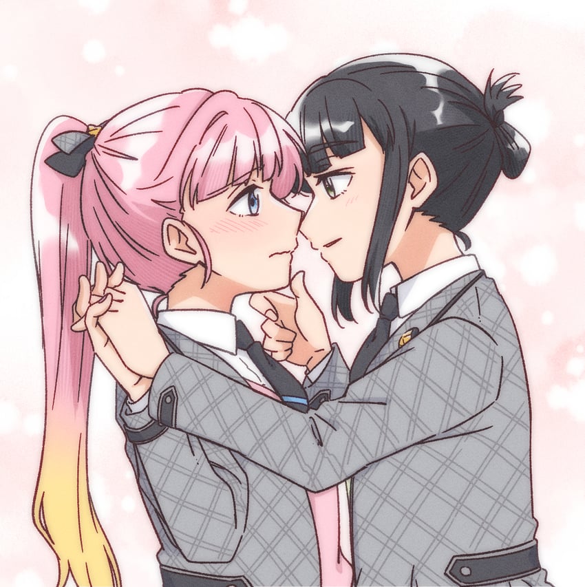 momose ginko and anyoji hime (love live! and 1 more) drawn by donpa