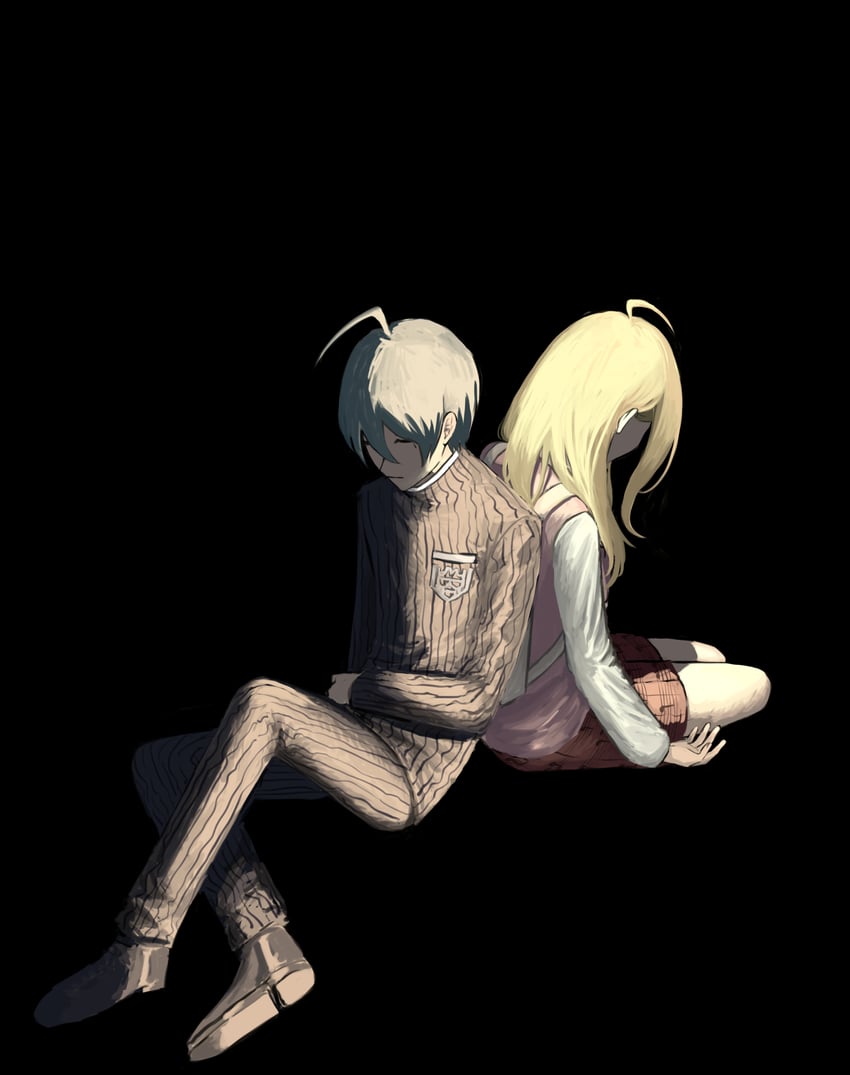 saihara shuichi and akamatsu kaede (danganronpa and 1 more) drawn by 1473ex