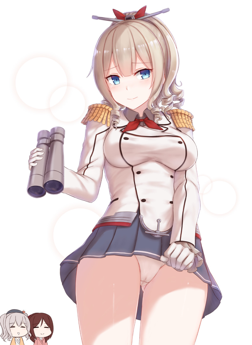 kashima, harukaze, and hatakaze (kantai collection) drawn by cai_geng