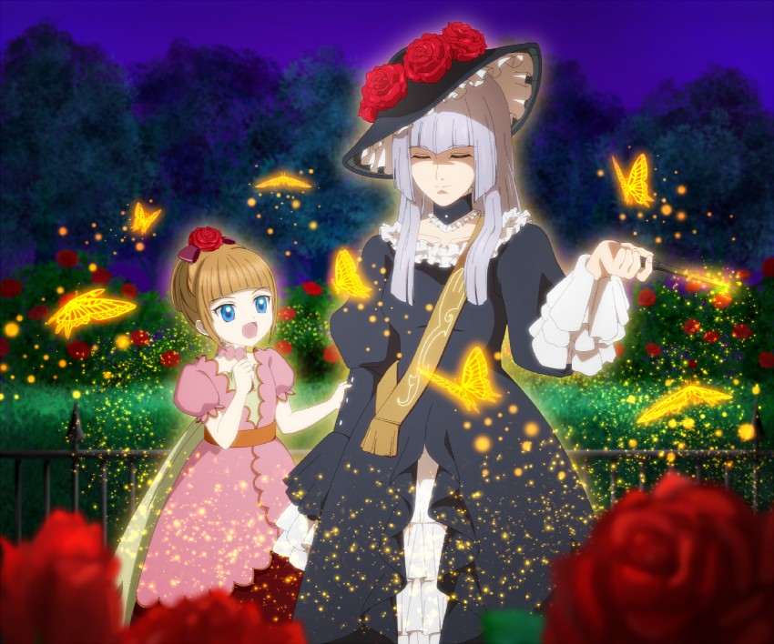 virgilia and ushiromiya beatrice (umineko no naku koro ni) drawn by lila_(artist)