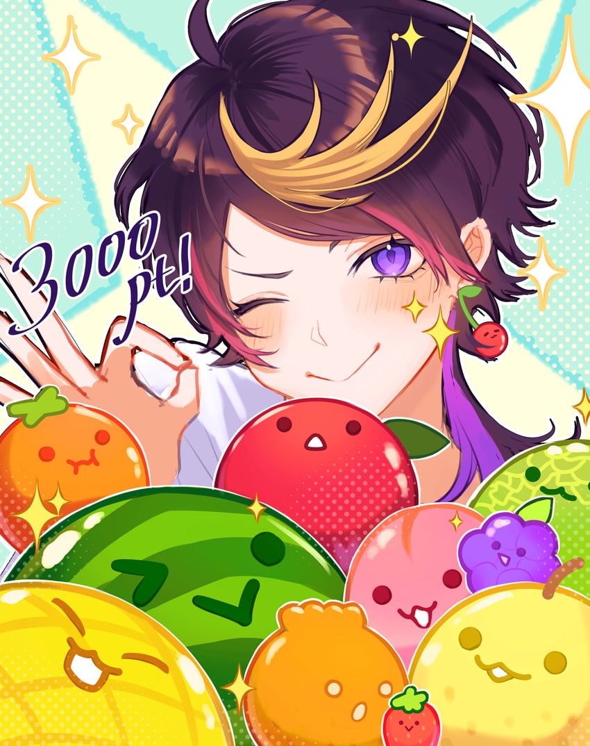 shu yamino (nijisanji and 2 more) drawn by mochigome_(yum)