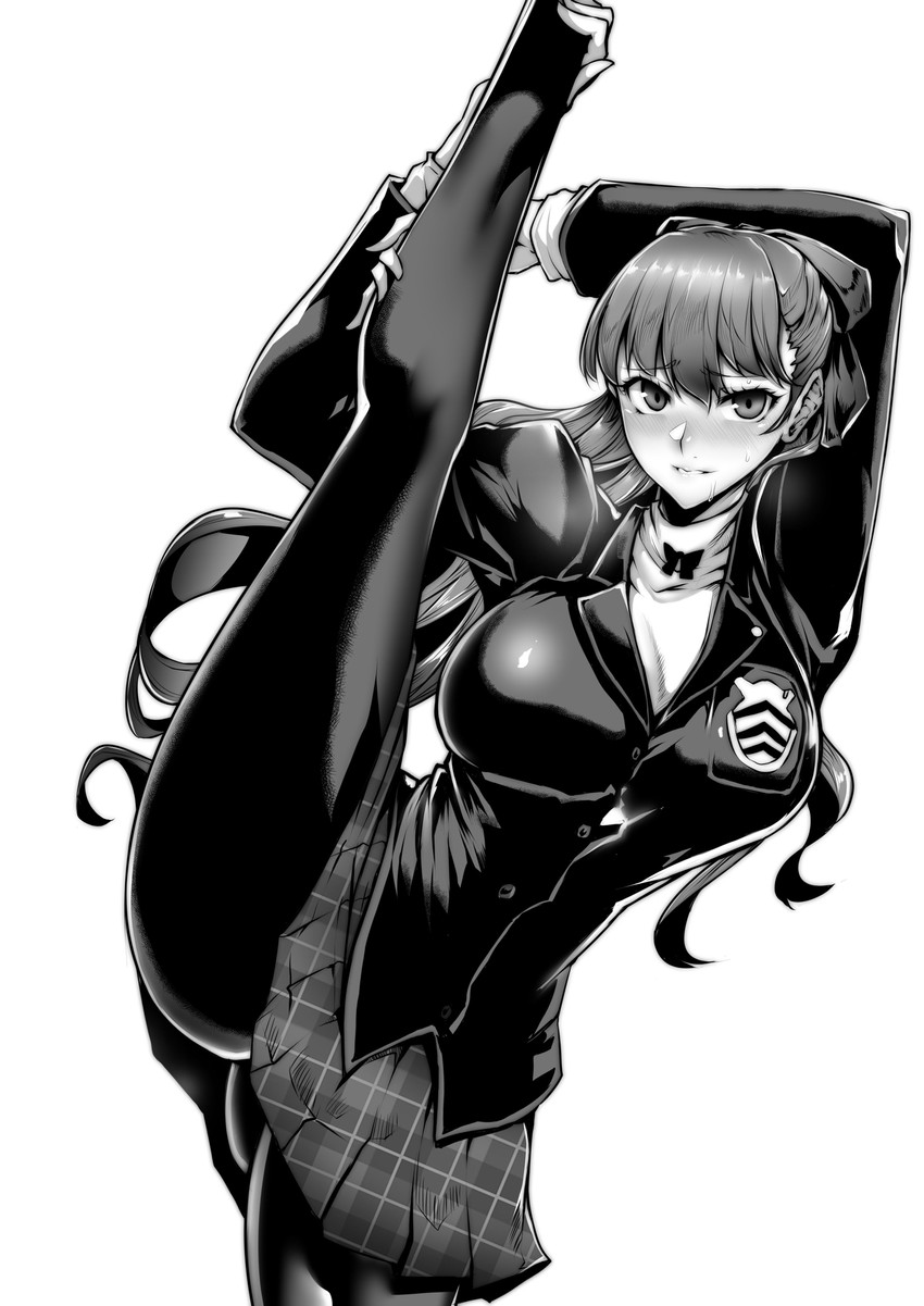 yoshizawa kasumi (persona and 2 more) drawn by gggg