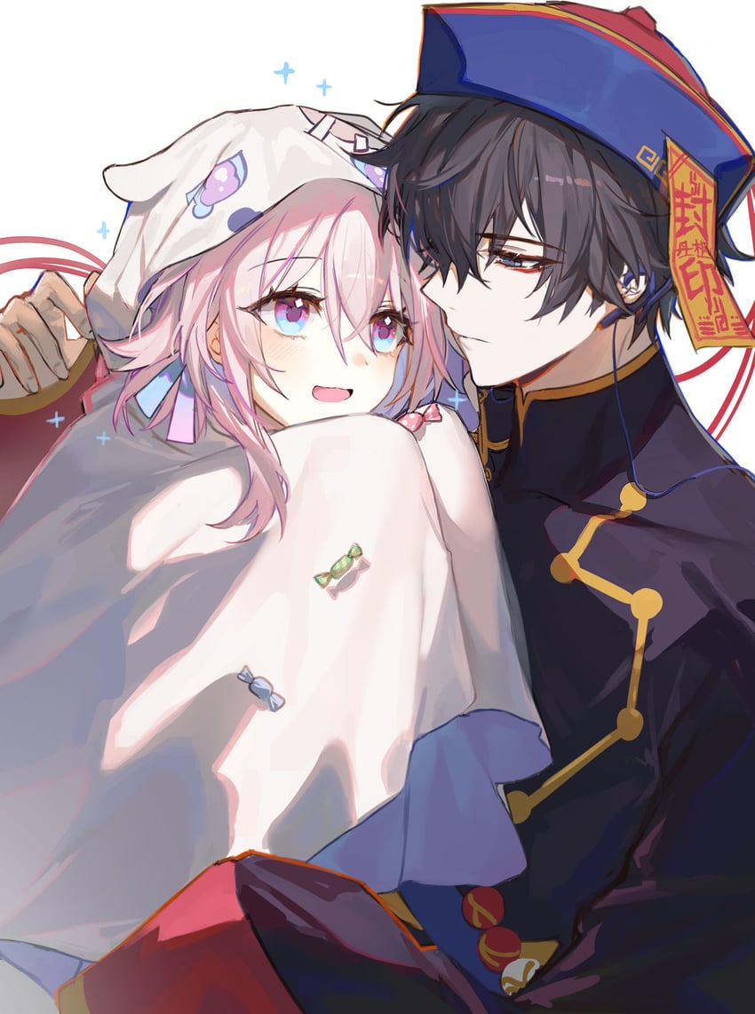 march 7th, dan heng, and wubbaboo (honkai and 1 more) drawn by sp0i0ppp