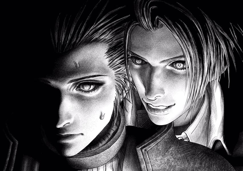 zack fair and rufus shinra (final fantasy and 1 more) drawn by cairenai123