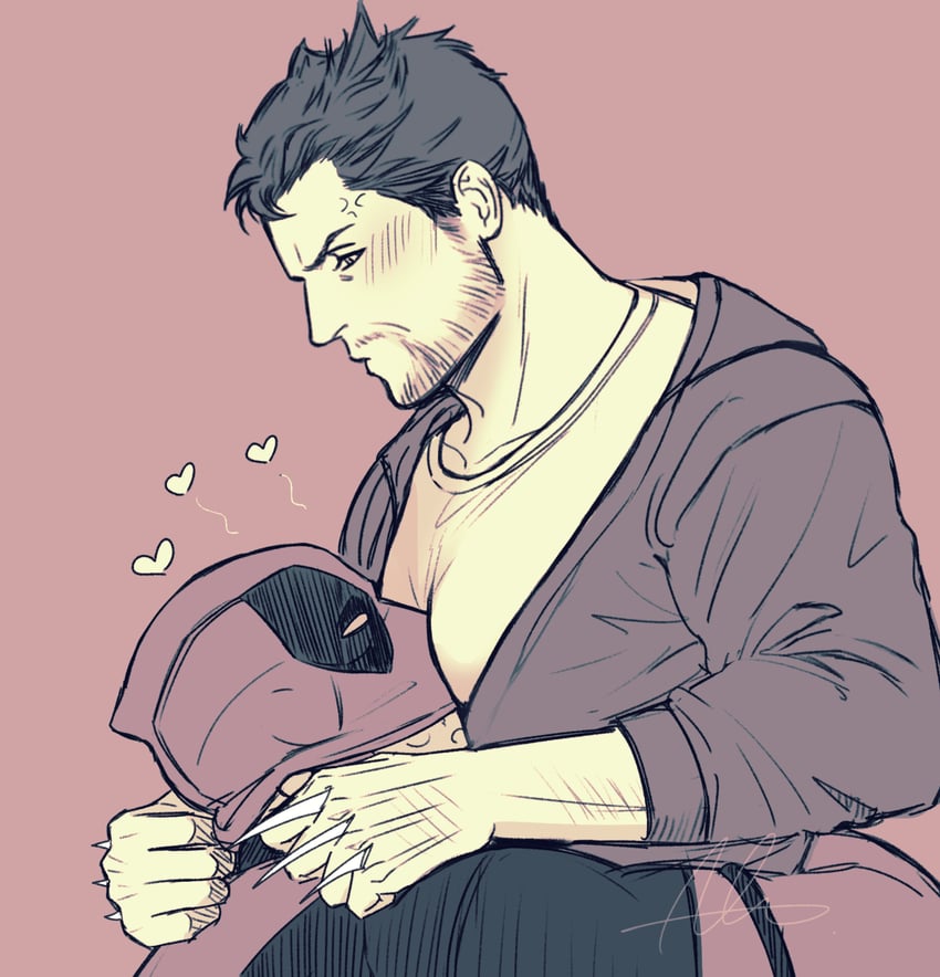 wolverine and deadpool (marvel and 4 more) drawn by sherlock7akane