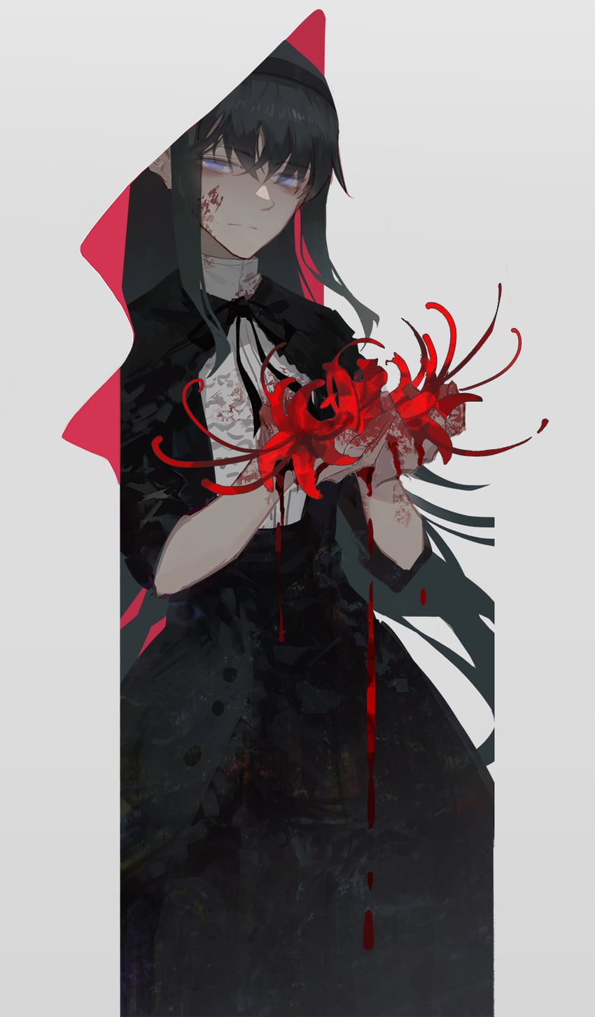 akemi homura and homulilly (mahou shoujo madoka magica and 1 more) drawn by die_(die0118)