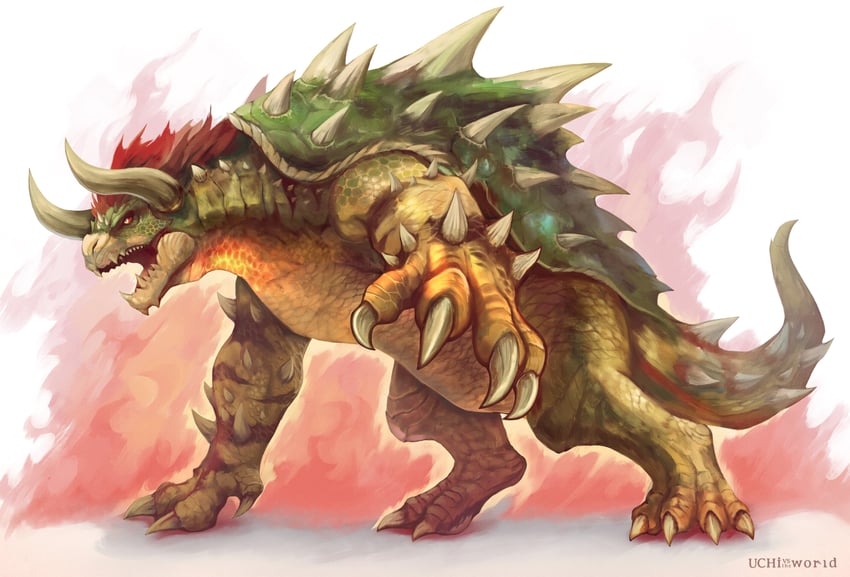 bowser (mario and 1 more) drawn by uchi_vs_the_world