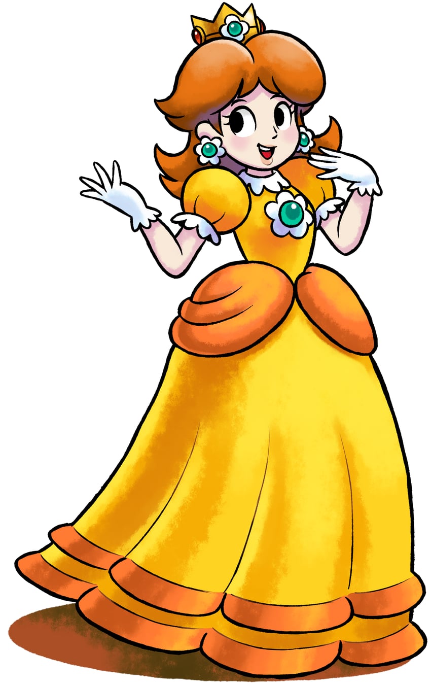 princess daisy (mario and 1 more) drawn by mast3r-rainb0w