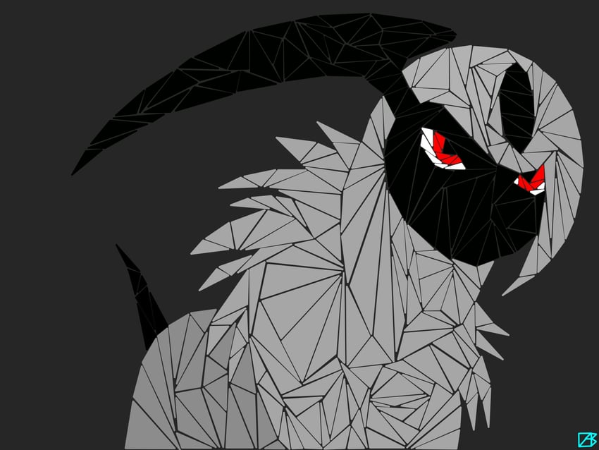 absol (pokemon) drawn by blazeing_crab