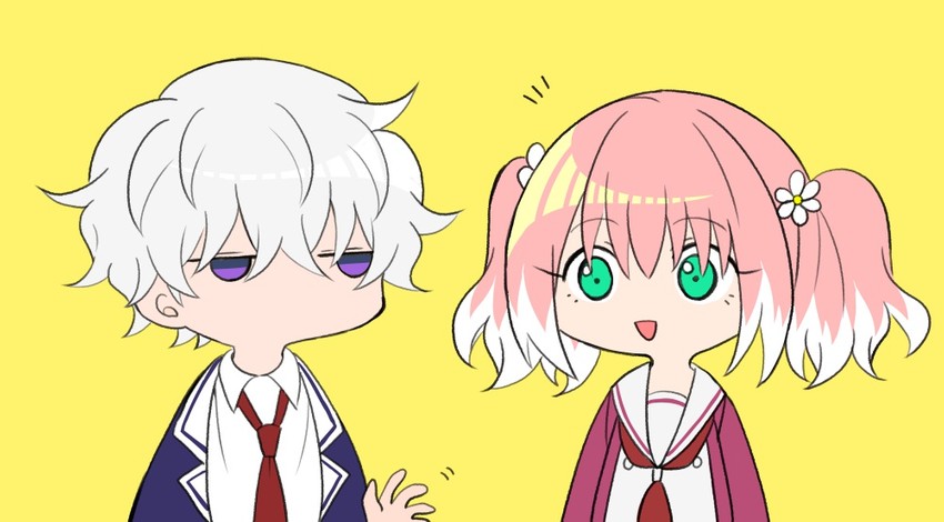 hiiragi nana and onodera kyouya (munou na nana) drawn by yukisa