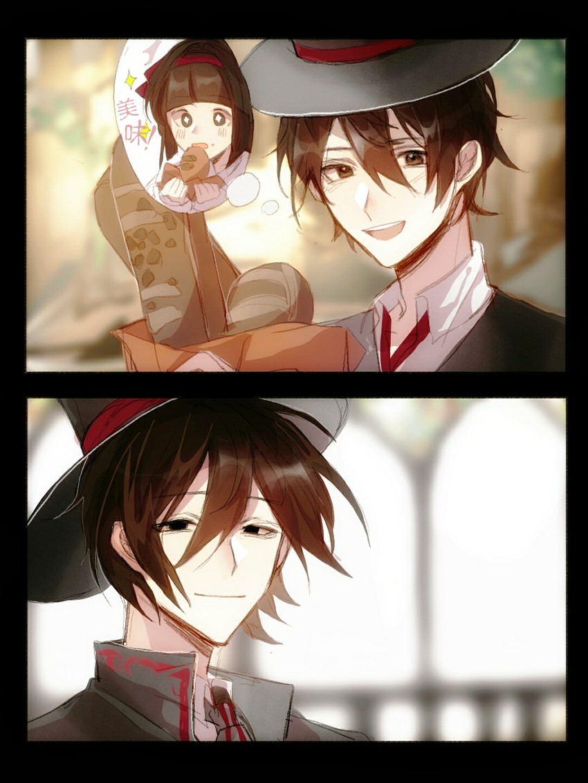 klein moretti and melissa moretti (lord of the mysteries) drawn by sanlinsuanxiangan789