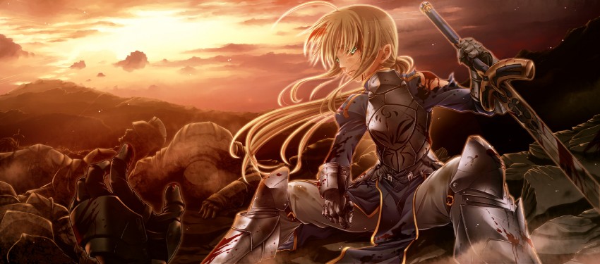 artoria pendragon and saber (fate and 1 more) drawn by uraomote