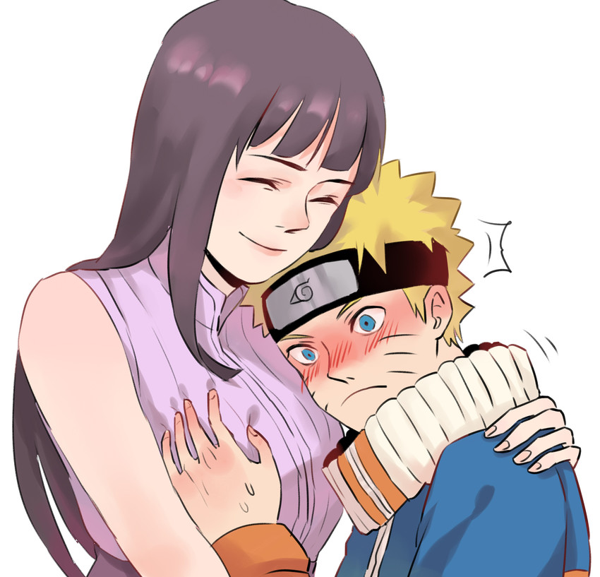 uzumaki naruto and hyuuga hinata (naruto and 1 more) drawn by ye_zhi_ye_zhi