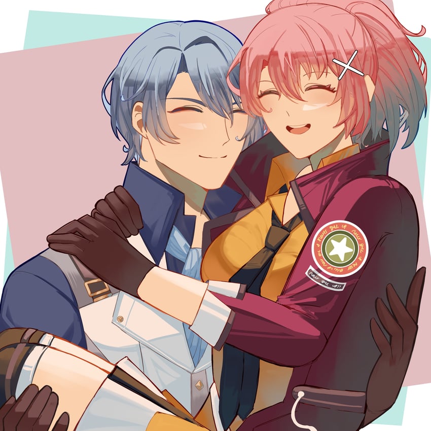juna crawford and kurt vander (eiyuu densetsu and 3 more) drawn by visla
